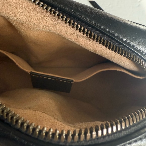 Gucci Black Calfskin Matelasse Mini GG Marmont Chain Bag - Picture 7 of 10